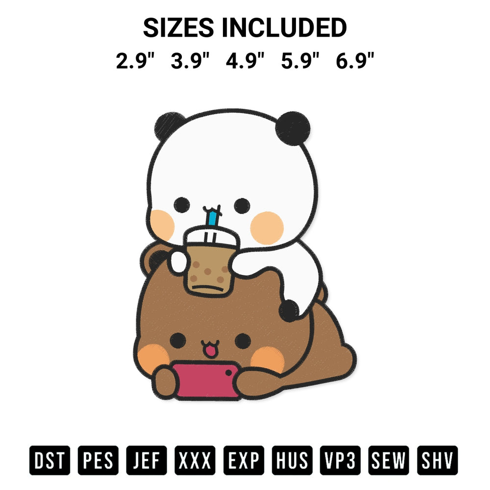 Looking for the perfect pattern? Download the Bubu And Dudu Funny Embroidery Design embroidery design today at Designspacks.com. Crisp, clean stitching guaranteed. Available sizes: 2.9", 3.9", 4.9", 5.9", 6.9".