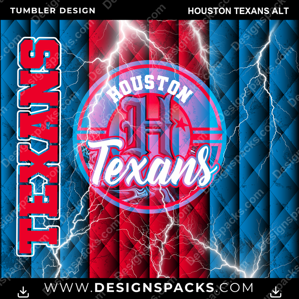 Football Diamond Houston Texans Alt NFL Football Tumbler Digital Wrap Design Download