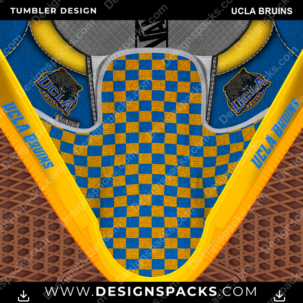 College Sport Vans Classic UCLA Bruins NCAA College Sport Tumbler Digital Wrap Design Download