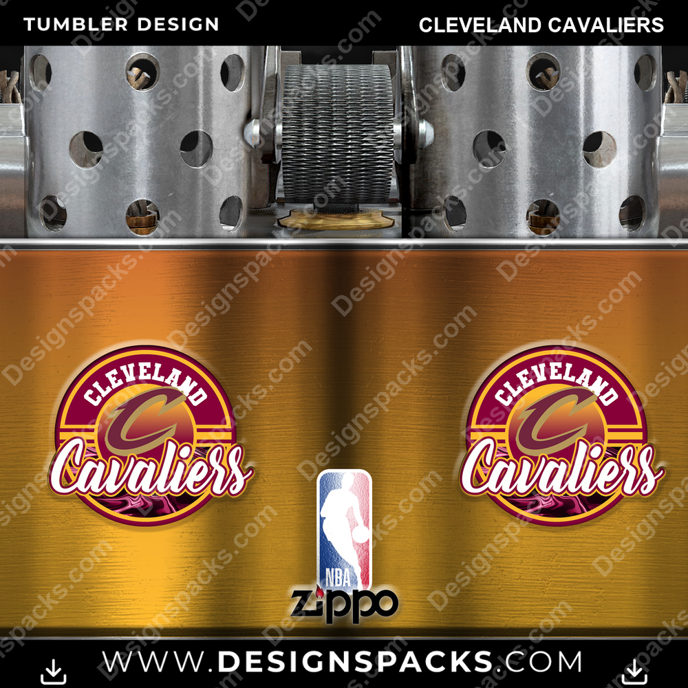 Basketball Zippo Lighter Cleveland Cavaliers NBA Basketball Tumbler Digital Wrap Design Download