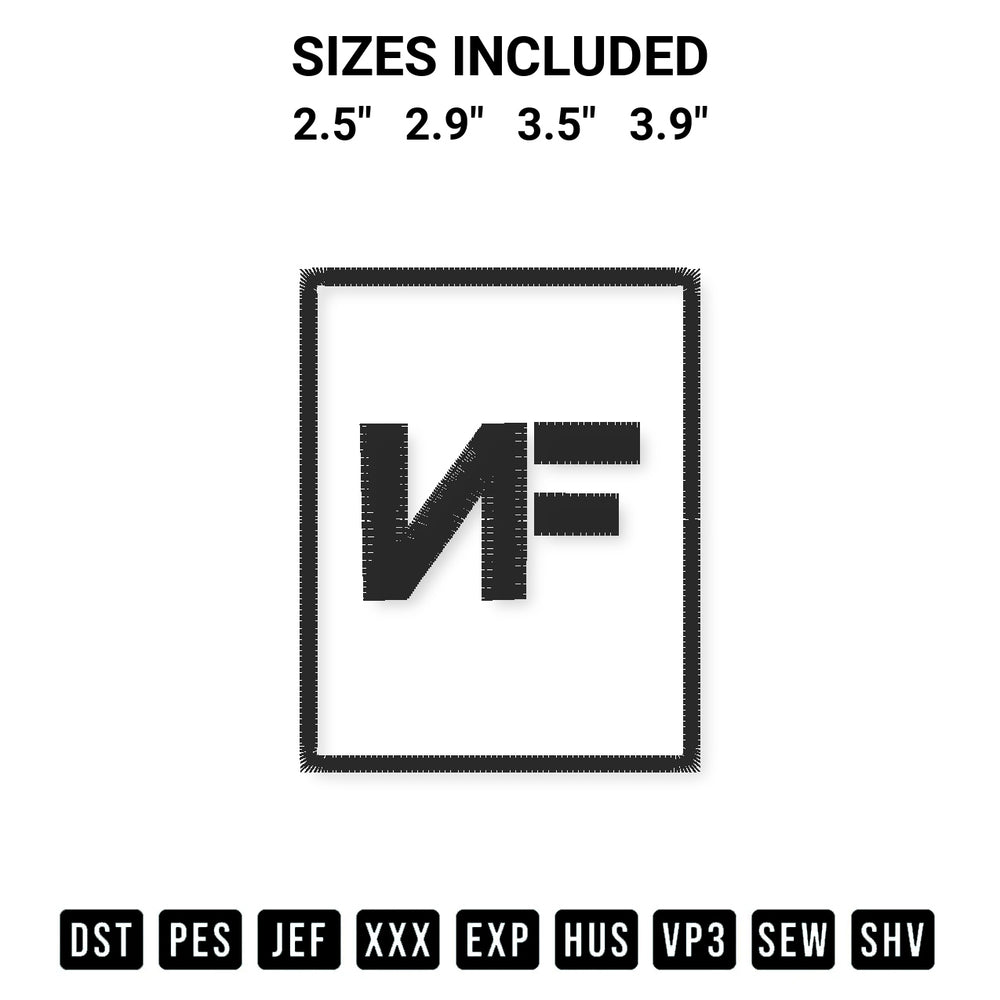 Elevate your next project with our Nf American Rapper Logo Embroidery Design embroidery file. Shop high-quality digital patterns instantly at Designspacks.com. Available sizes: 2.5", 2.9", 3.5", 3.9".