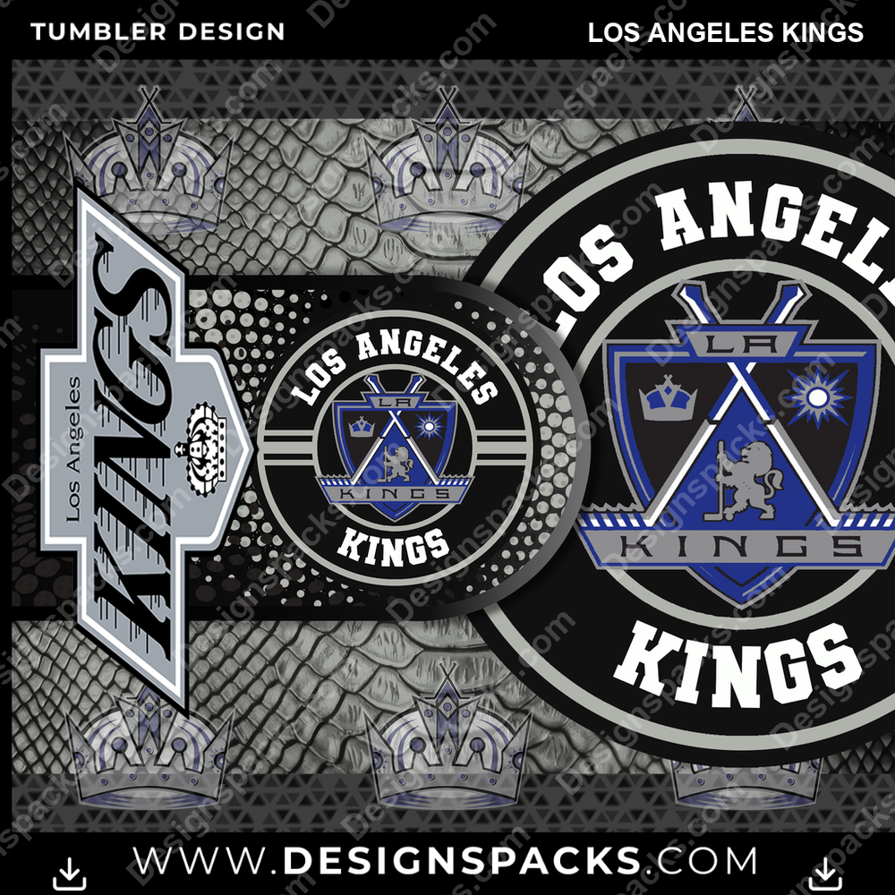 Hockey Hyper Los Angeles Kings Tumbler Digital Wrap Design