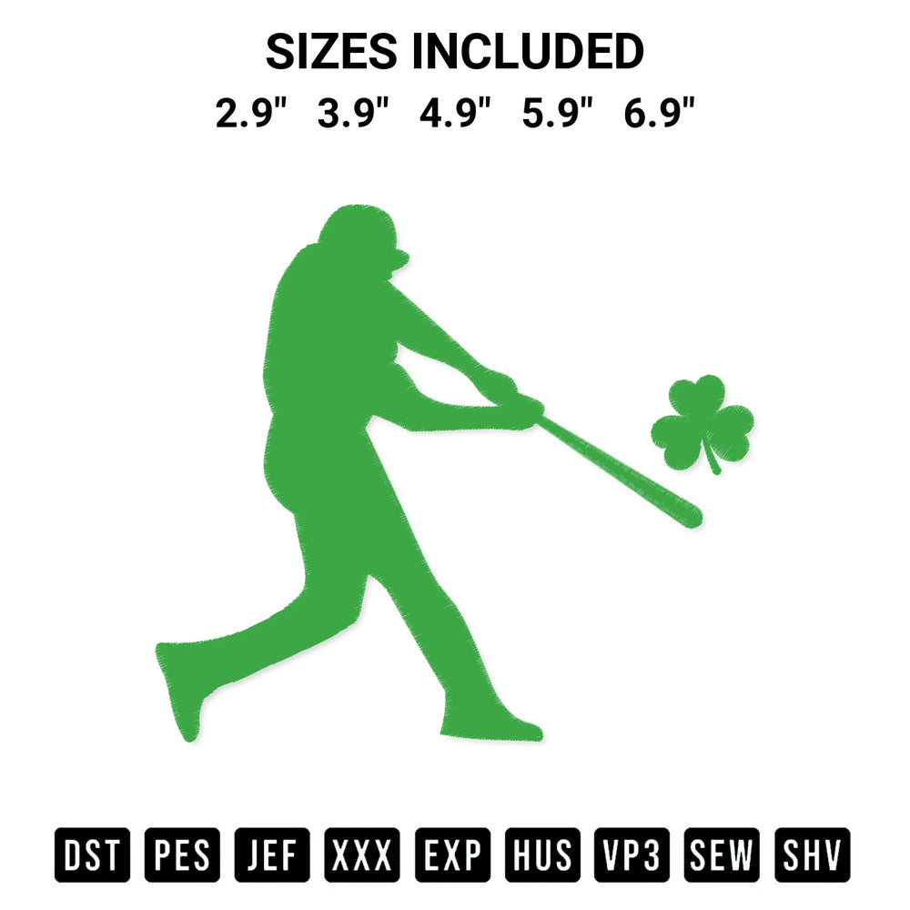 Download the Shamrock Baseball Embroidery Design machine embroidery design exclusively at Designspacks.com. Premium digitized pattern for apparel and DIY crafts. Available sizes: 2.9", 3.9", 4.9", 5.9", 6.9".