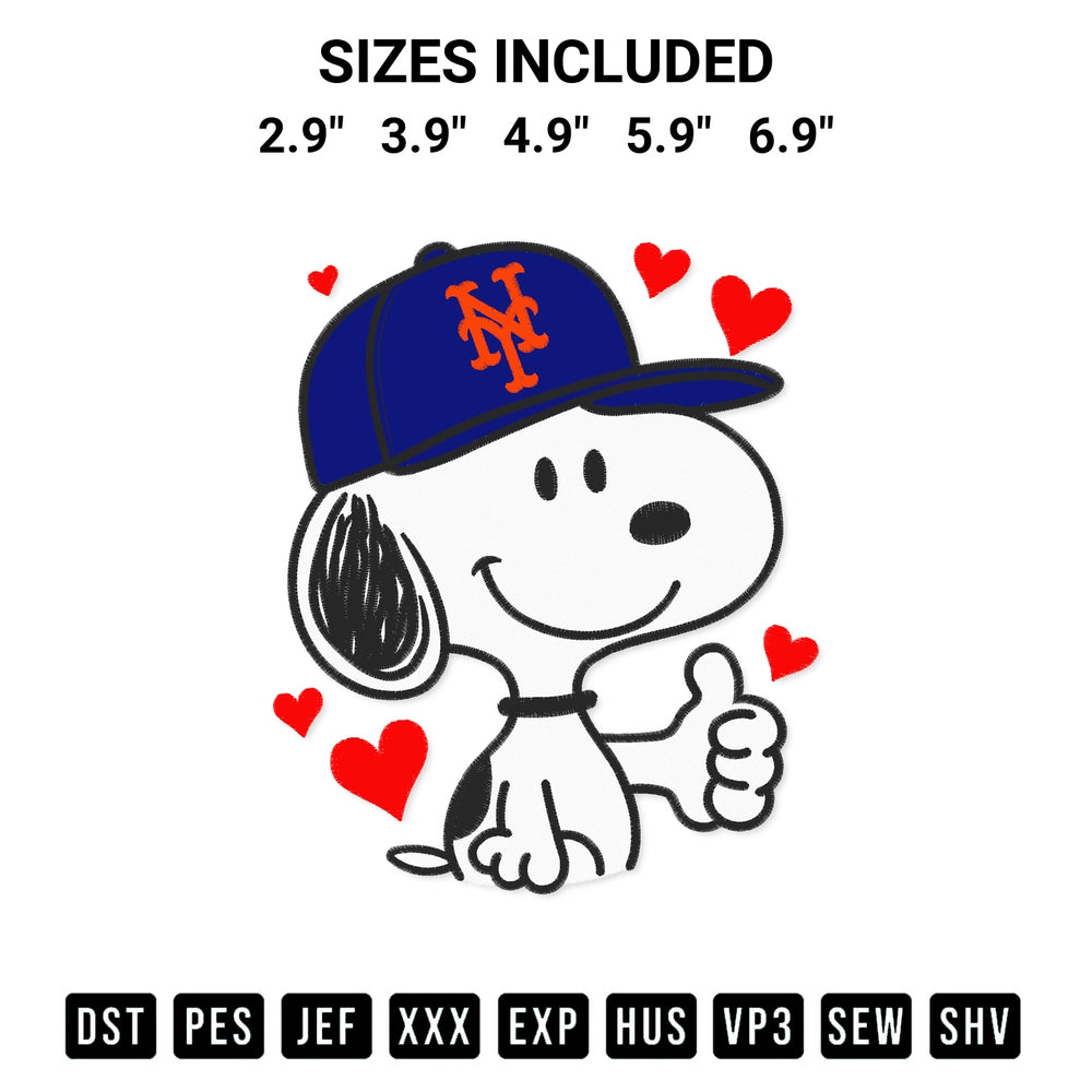 Elevate your next project with our Snoopy Ny Mets Baseball Embroidery Design embroidery file. Shop high-quality digital patterns instantly at Designspacks.com. Available sizes: 2.9", 3.9", 4.9", 5.9", 6.9".