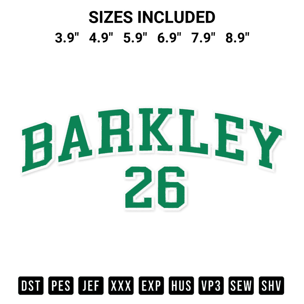 Stitch like a pro with the Football Saquon Barkley 26 Embroidery Design embroidery pattern from Designspacks.com. High-quality digital machine embroidery file. Available sizes: 3.9", 4.9", 5.9", 6.9", 7.9", 8.9".