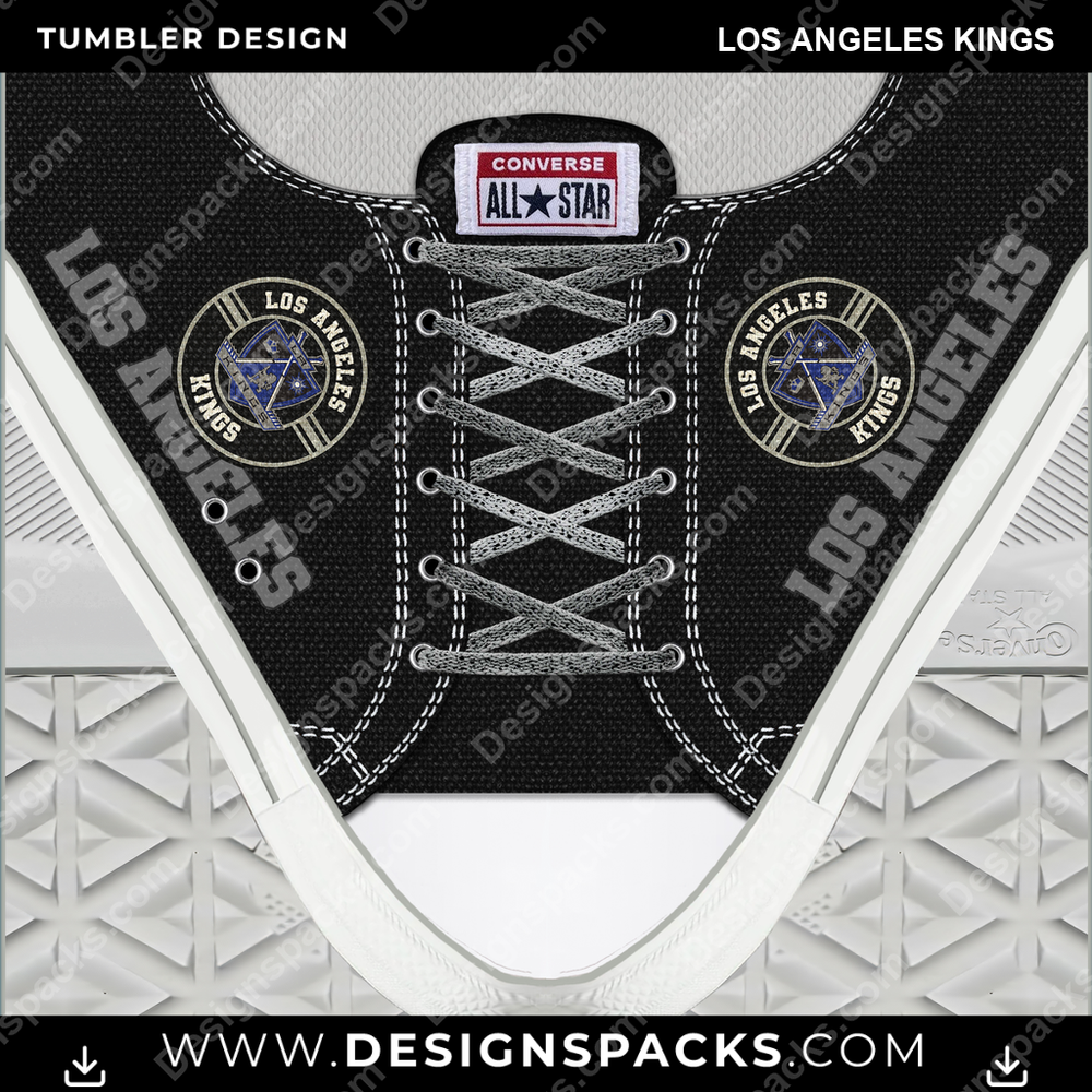 Ice Hockey Converse Los Angeles Kings NHL Hockey Tumbler Digital Wrap Design Download