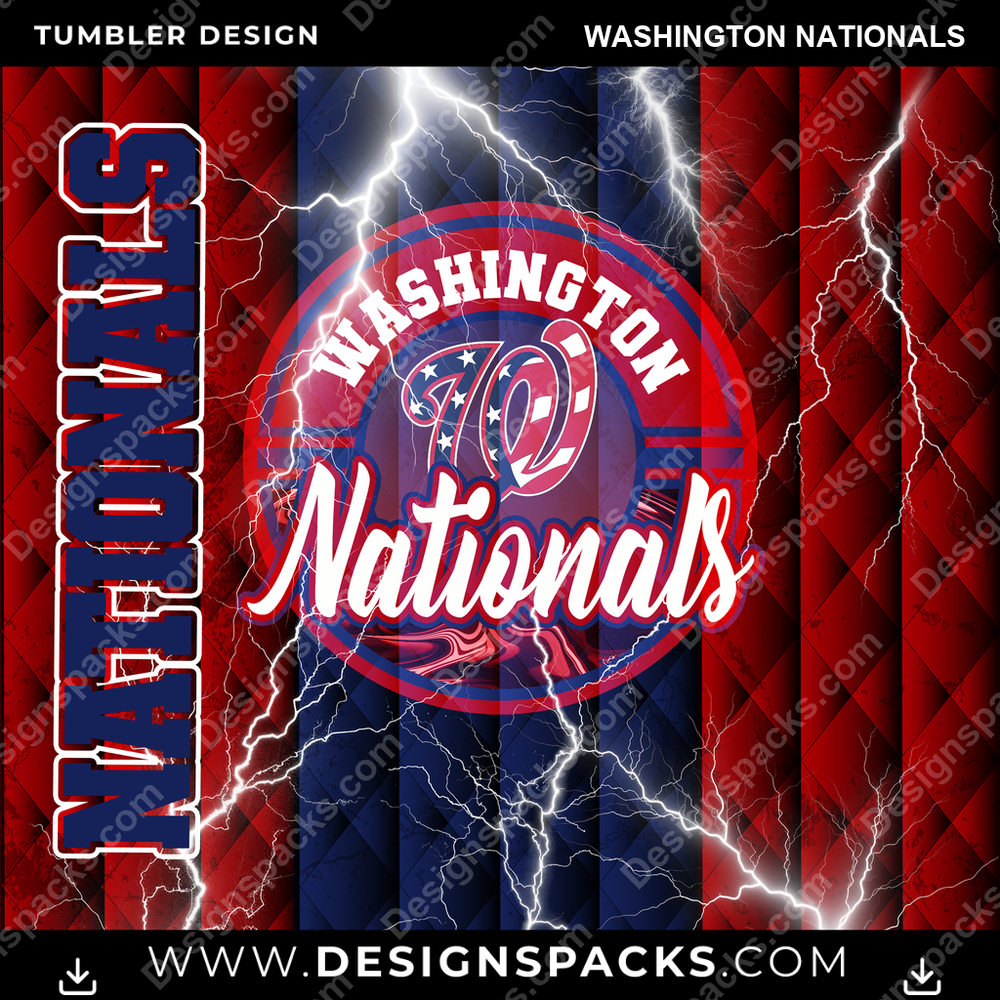 Baseballfeld Washington Nationals Becher Digitales Wrap Design