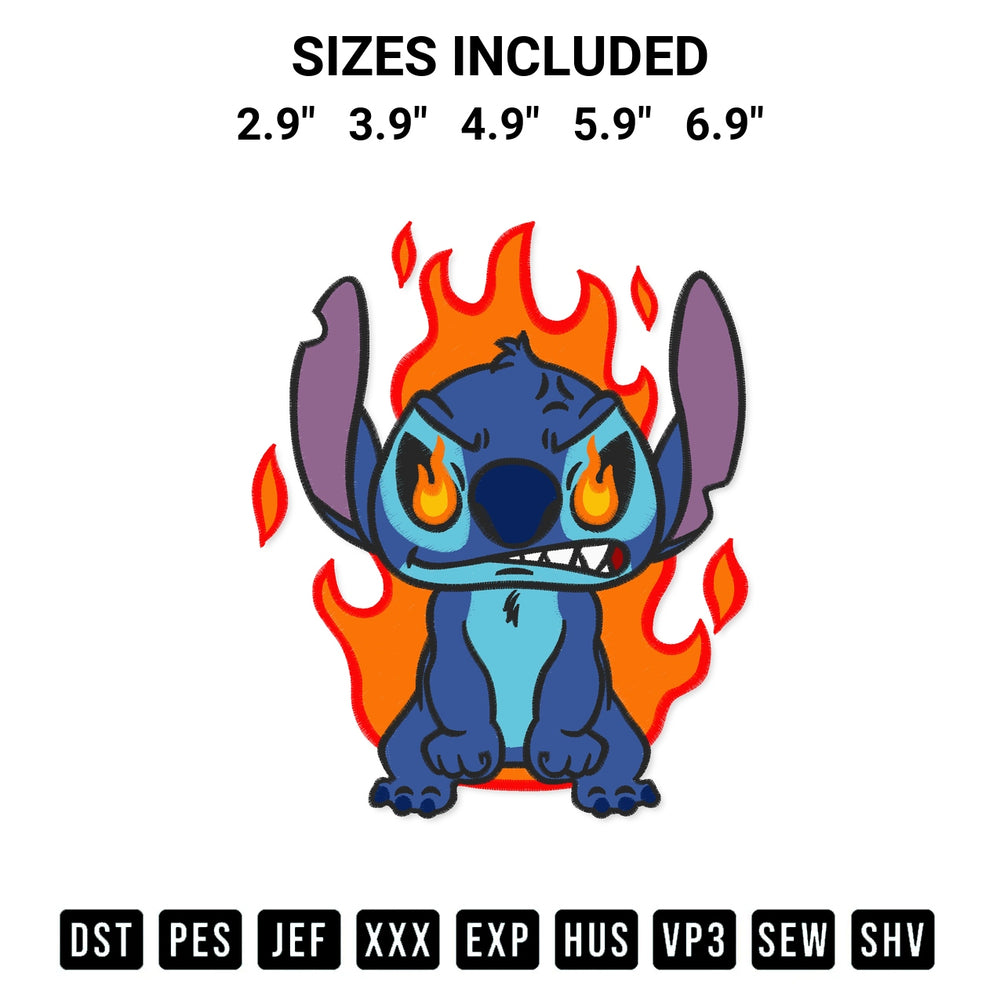 Shop the Angry Stitch Embroidery Design machine embroidery pattern at Designspacks.com. Beautifully digitized for flawless stitching on any fabric. Available sizes: 2.9", 3.9", 4.9", 5.9", 6.9".