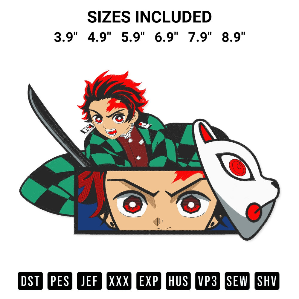Transform your fabrics with the Anime Tanjiro Kamado Embroidery Design embroidery design. Instant access to premium digitized patterns at Designspacks.com. Available sizes: 3.9", 4.9", 5.9", 6.9", 7.9", 8.9".