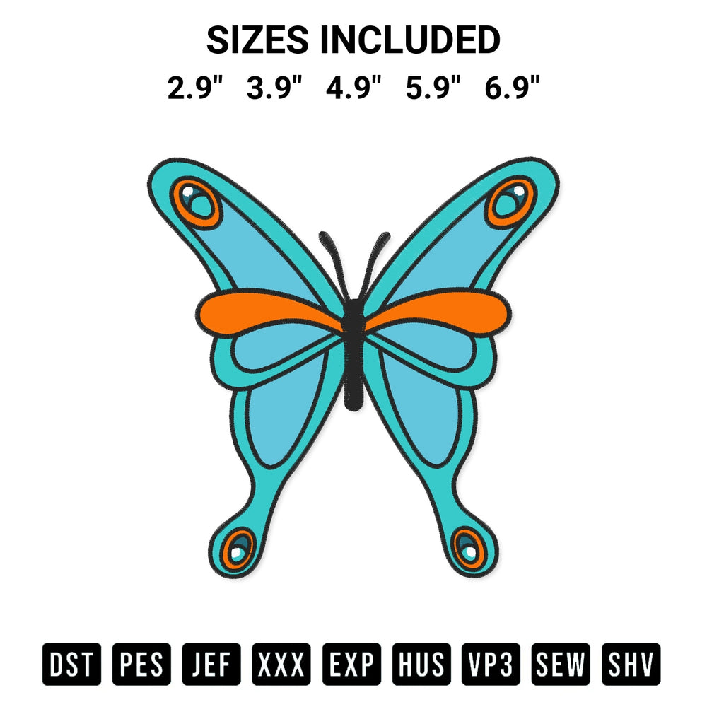 Transform your fabrics with the Jasmine Princess Butterfly Embroidery Design embroidery design. Instant access to premium digitized patterns at Designspacks.com. Available sizes: 2.9", 3.9", 4.9", 5.9", 6.9".