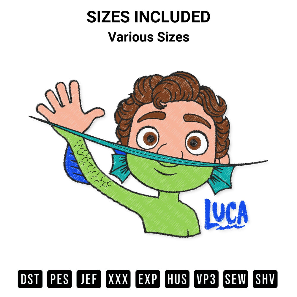 Looking for the perfect pattern? Download the Luca Embroidery Design embroidery design today at Designspacks.com. Crisp, clean stitching guaranteed. Available sizes: Various Sizes.