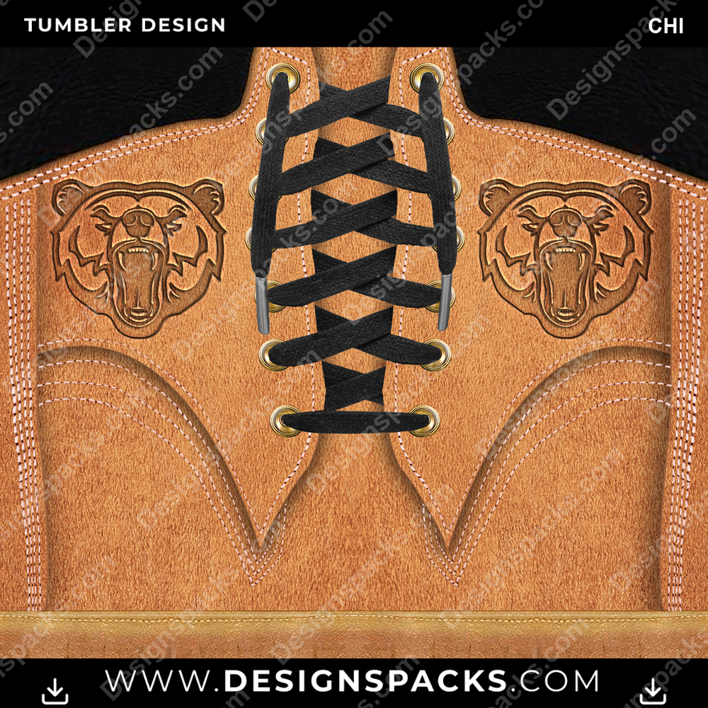 Football Boot CHI Tumbler Digital Wrap Design