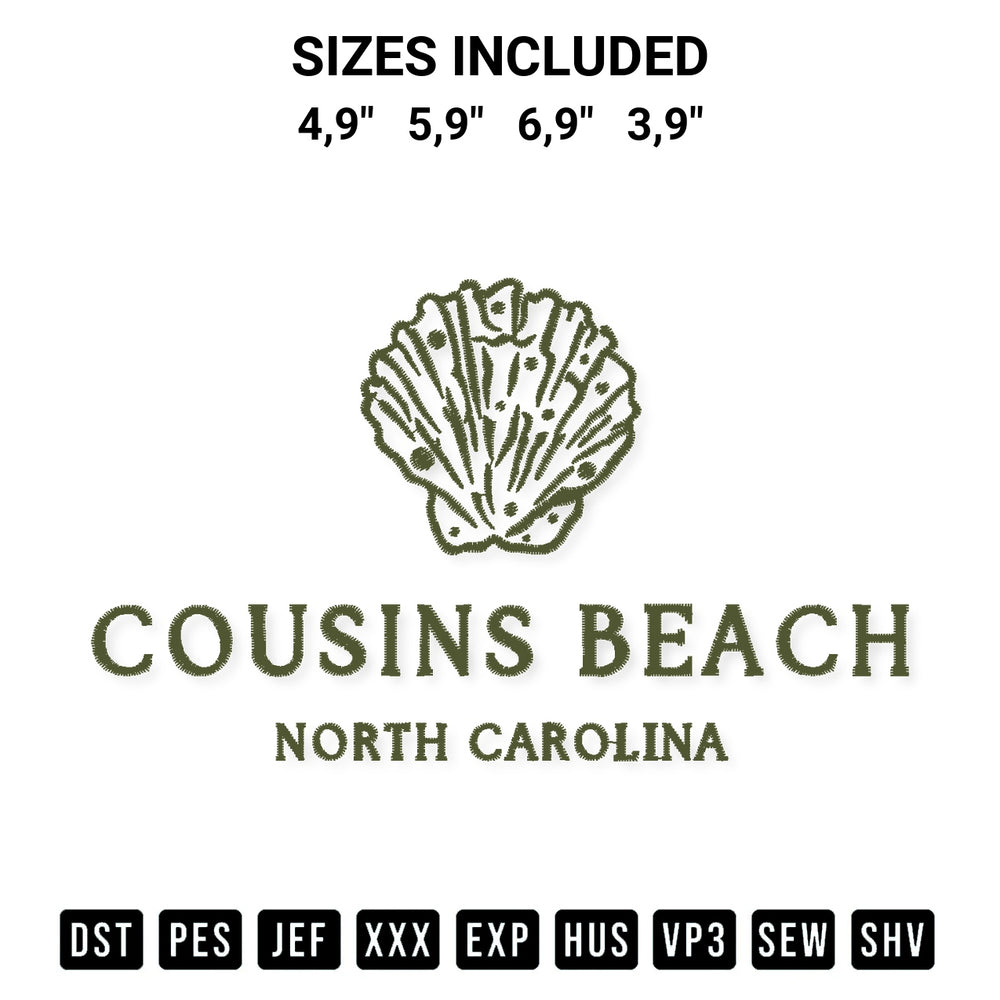 Elevate your next project with our Cousins Beach The Summer I Turned Pretty Logo Embroidery Design embroidery file. Shop high-quality digital patterns instantly at Designspacks.com. Available sizes: 4,9", 5,9", 6,9", 3,9".