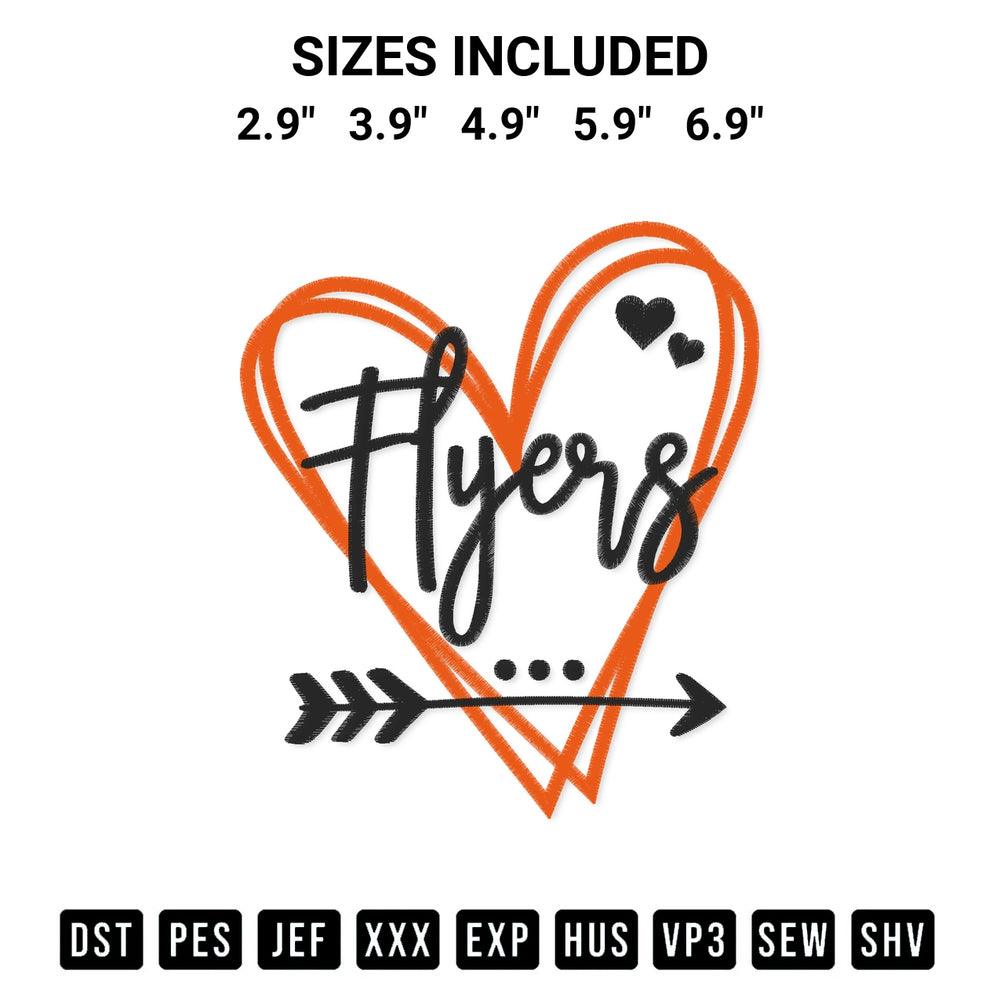 Create amazing crafts with the Philadelphia Flyers Heart Embroidery Design embroidery file. High-quality digital download from Designspacks.com, perfect for beginners and pros. Available sizes: 2.9", 3.9", 4.9", 5.9", 6.9".