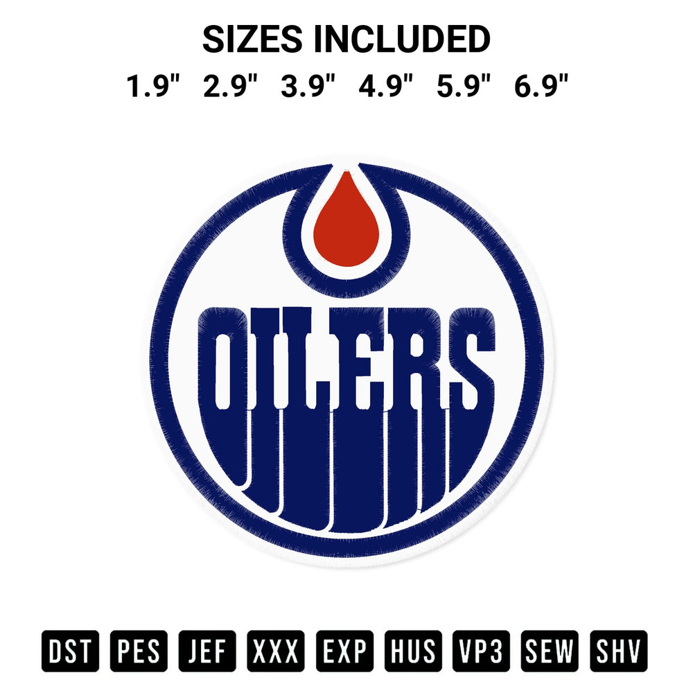 Looking for the perfect pattern? Download the Edmonton Oilers Logo Embroidery Design embroidery design today at Designspacks.com. Crisp, clean stitching guaranteed. Available sizes: 1.9", 2.9", 3.9", 4.9", 5.9", 6.9".