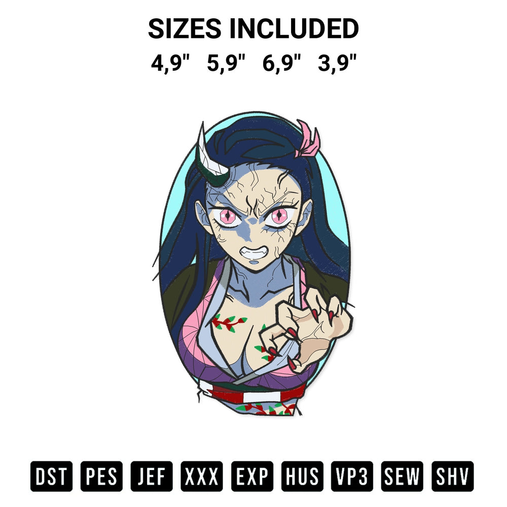 Looking for the perfect pattern? Download the Kamado Nezuko Logo Embroidery Design embroidery design today at Designspacks.com. Crisp, clean stitching guaranteed. Available sizes: 4,9", 5,9", 6,9", 3,9".