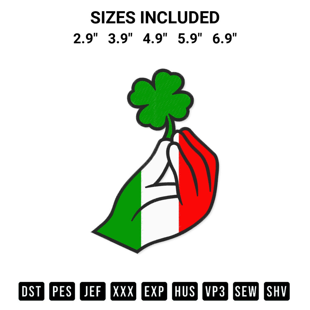 Looking for the perfect pattern? Download the Pinched Hand Clover Embroidery Design embroidery design today at Designspacks.com. Crisp, clean stitching guaranteed. Available sizes: 2.9", 3.9", 4.9", 5.9", 6.9".