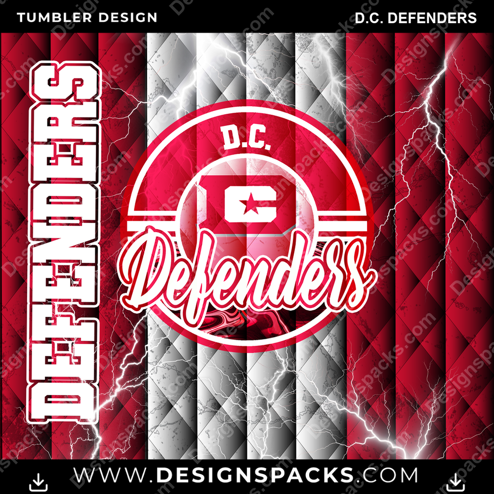 Canada Football Diamond D.C. Defenders CFL Canada Tumbler Digital Wrap Design Download