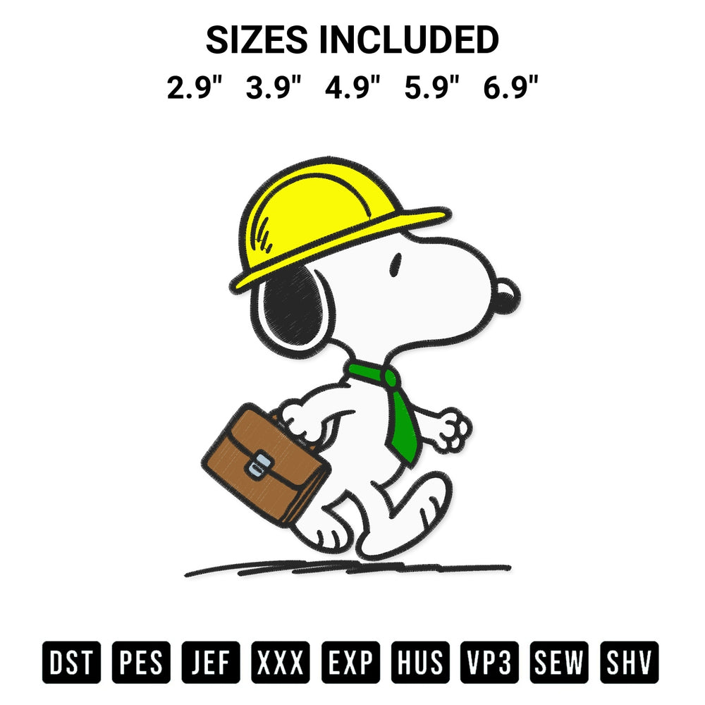 Elevate your next project with our Snoopy In Construction Gear Embroidery Design embroidery file. Shop high-quality digital patterns instantly at Designspacks.com. Available sizes: 2.9", 3.9", 4.9", 5.9", 6.9".