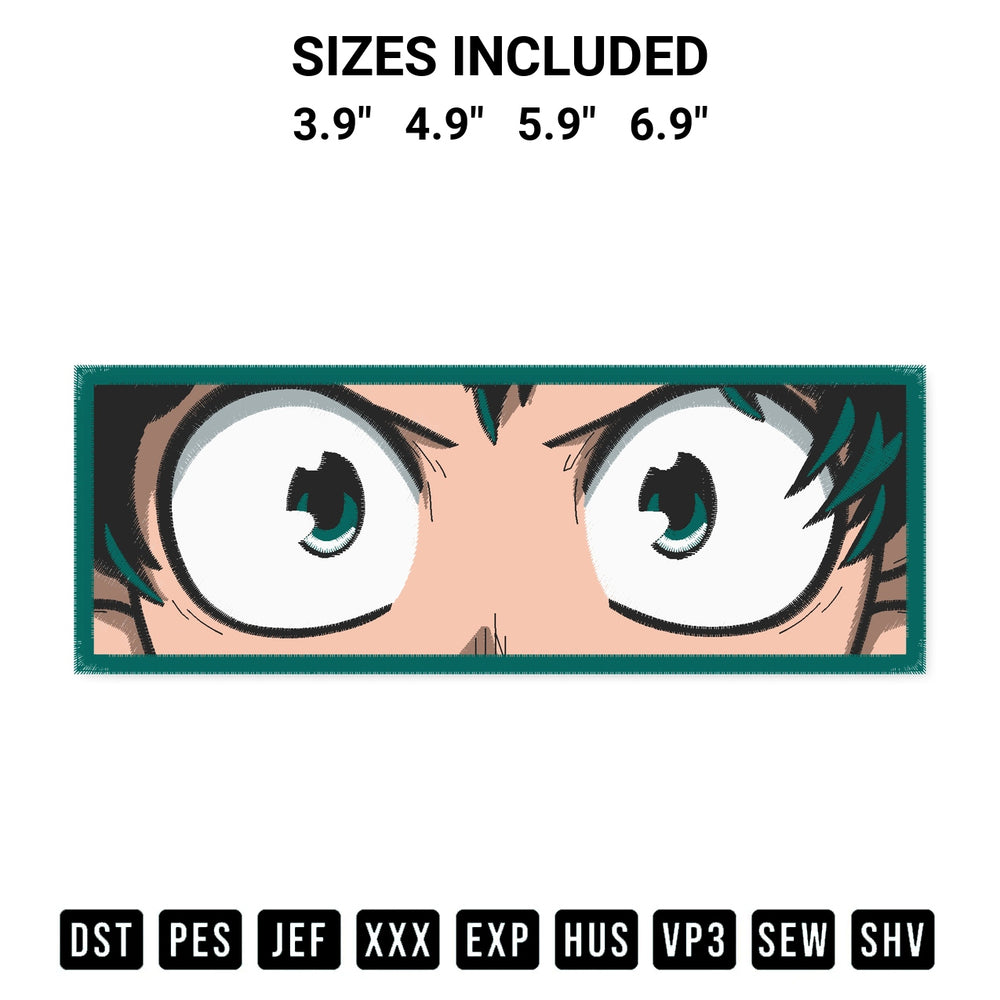 Shop the Izuku Midoriya Embroidery Design machine embroidery pattern at Designspacks.com. Beautifully digitized for flawless stitching on any fabric. Available sizes: 3.9", 4.9", 5.9", 6.9".