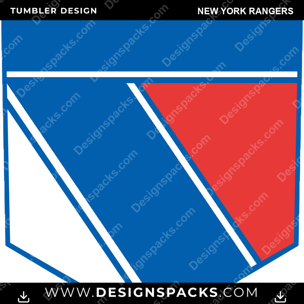 Hockey Sigil New York Rangers NHL Hockey Tumbler Digital Wrap Design Download