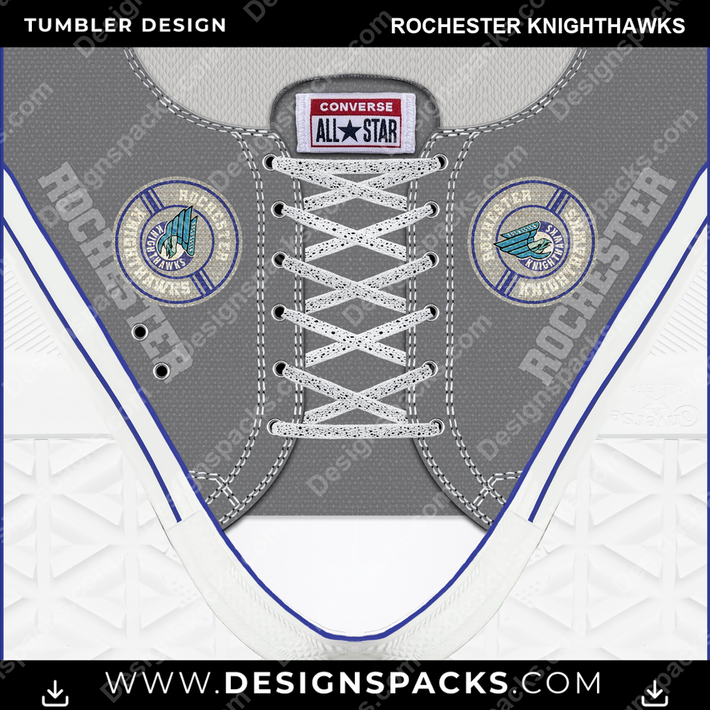 Lacrosse Converse Rochester Knighthawks Tumbler Digital Wrap Design