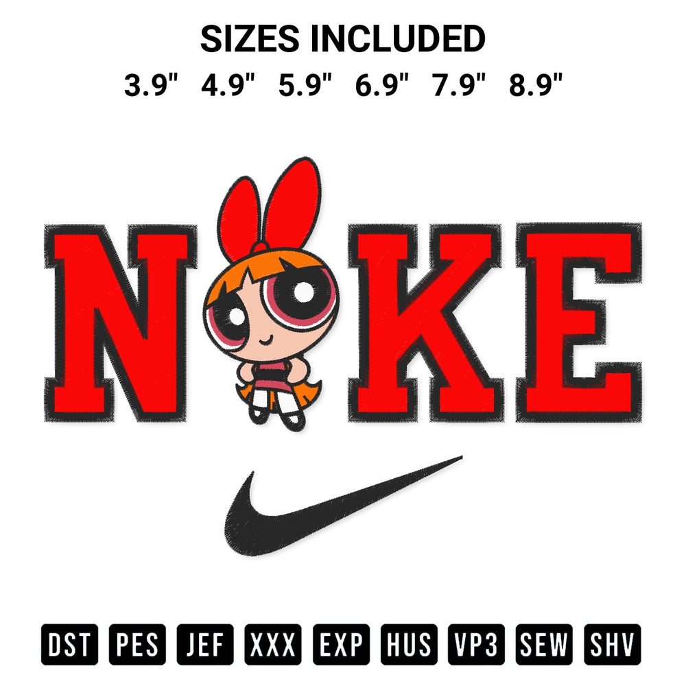 Shop the Blossom Nike Embroidery Design machine embroidery pattern at Designspacks.com. Beautifully digitized for flawless stitching on any fabric. Available sizes: 3.9", 4.9", 5.9", 6.9", 7.9", 8.9".