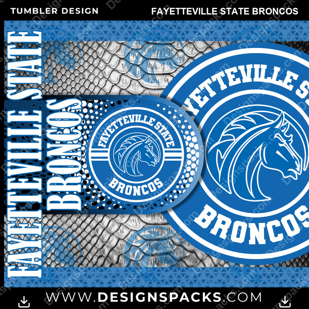 College Sport Hyper Fayetteville State Broncos NCAA College Sport Tumbler Digital Wrap Design Download