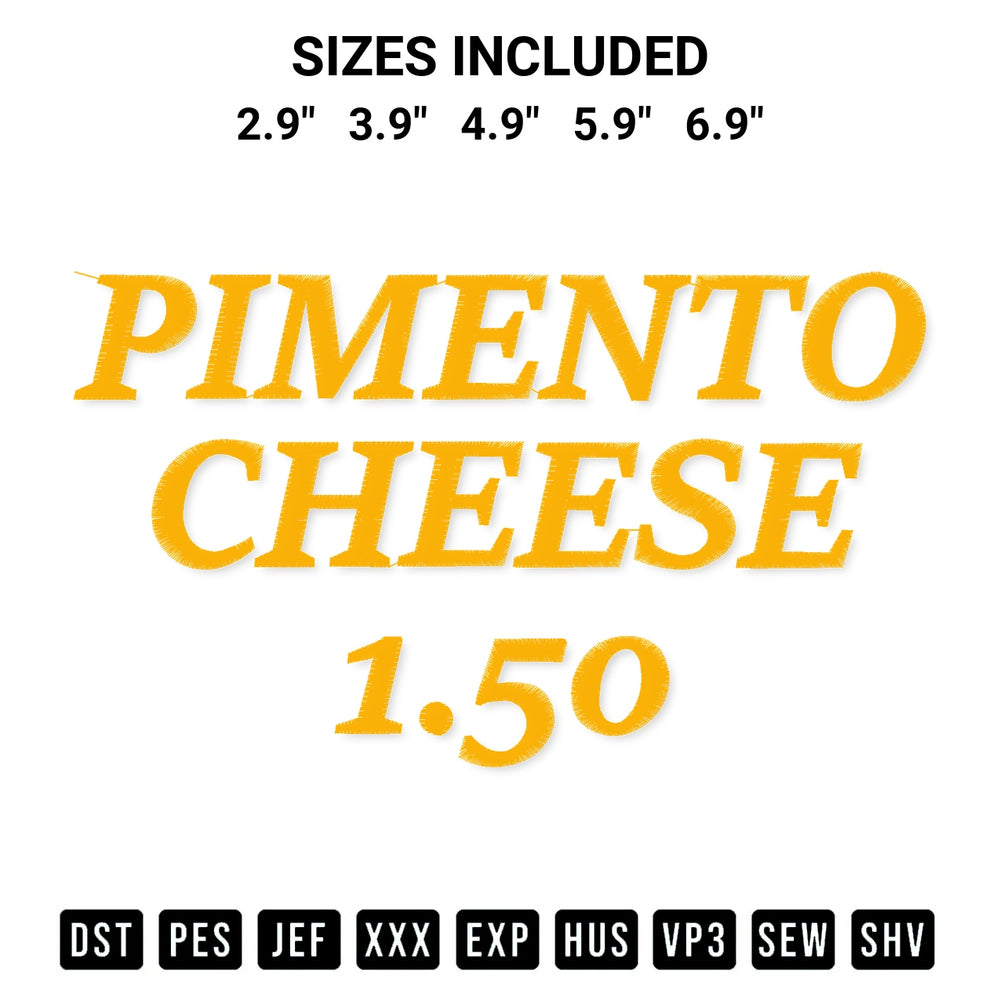 Elevate your next project with our Pimento Cheese Golf Embroidery Design embroidery file. Shop high-quality digital patterns instantly at Designspacks.com. Available sizes: 2.9", 3.9", 4.9", 5.9", 6.9".