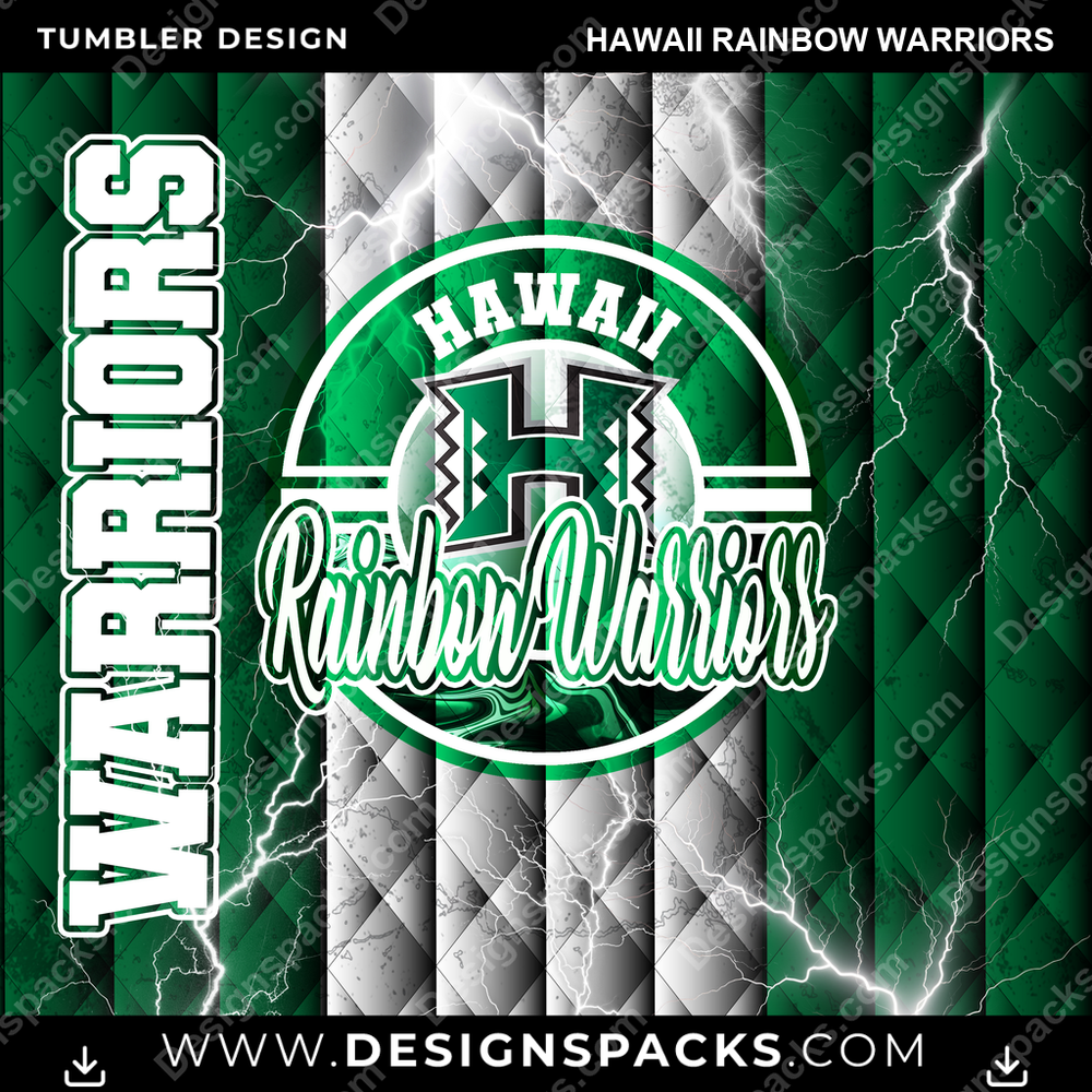 College Sport Diamond Hawaii Rainbow Warriors NCAA College Sport Tumbler Digital Wrap Design Download
