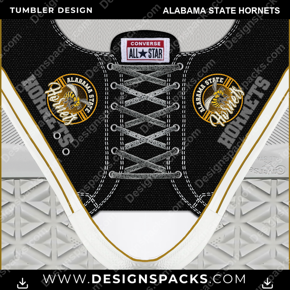 College Sport Converse Alabama State Hornets NCAA College Sport Tumbler Digital Wrap Design Download