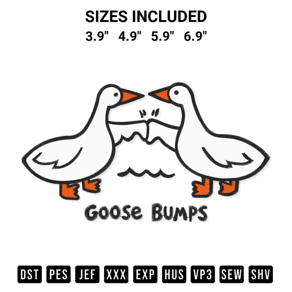 Looking for the perfect pattern? Download the Goose Bumps Embroidery Design embroidery design today at Designspacks.com. Crisp, clean stitching guaranteed. Available sizes: 3.9", 4.9", 5.9", 6.9".