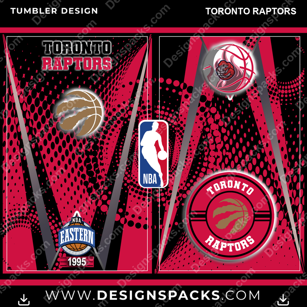 Basketball Team Logo Toronto Raptors Tumbler Digital Wrap Design