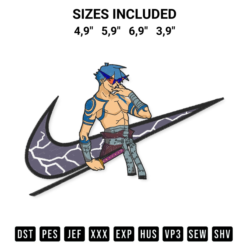 Download the Nike Kamina Tengen Toppa Gurren Lagann Logo Embroidery Design machine embroidery design exclusively at Designspacks.com. Premium digitized pattern for apparel and DIY crafts. Available sizes: 4,9", 5,9", 6,9", 3,9".