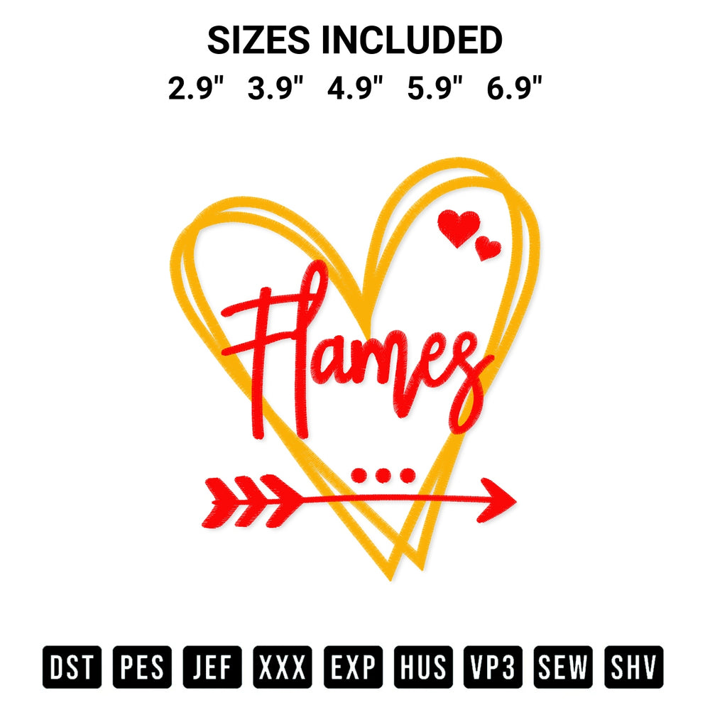 Elevate your next project with our Calgary Flames Heart Embroidery Design embroidery file. Shop high-quality digital patterns instantly at Designspacks.com. Available sizes: 2.9", 3.9", 4.9", 5.9", 6.9".