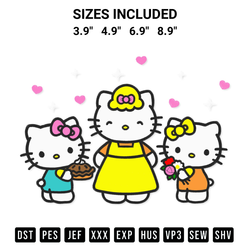 Looking for the perfect pattern? Download the Hello Kitty Best Mom Embroidery Design embroidery design today at Designspacks.com. Crisp, clean stitching guaranteed. Available sizes: 3.9", 4.9", 6.9", 8.9".