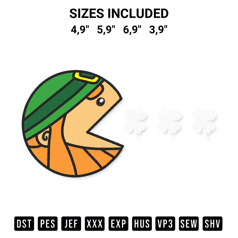 Discover the perfect addition to your crafting collection: St Patricks Day Logo Embroidery Design embroidery file. Instantly available at Designspacks.com. Available sizes: 4,9", 5,9", 6,9", 3,9".