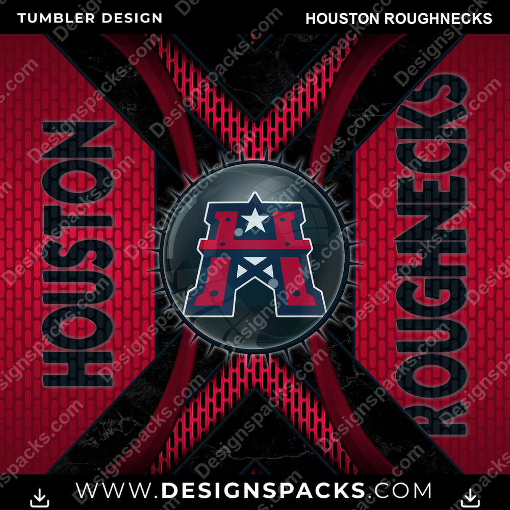 Canada Football Metal Grating Houston Roughnecks CFL Canada Tumbler Digital Wrap Design Download