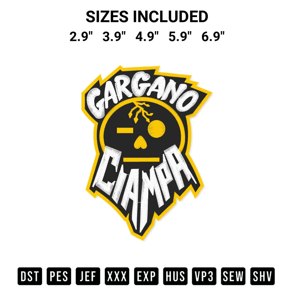 Stitch like a pro with the Wwe Gargano Ciampa Logo Embroidery Design embroidery pattern from Designspacks.com. High-quality digital machine embroidery file. Available sizes: 2.9", 3.9", 4.9", 5.9", 6.9".