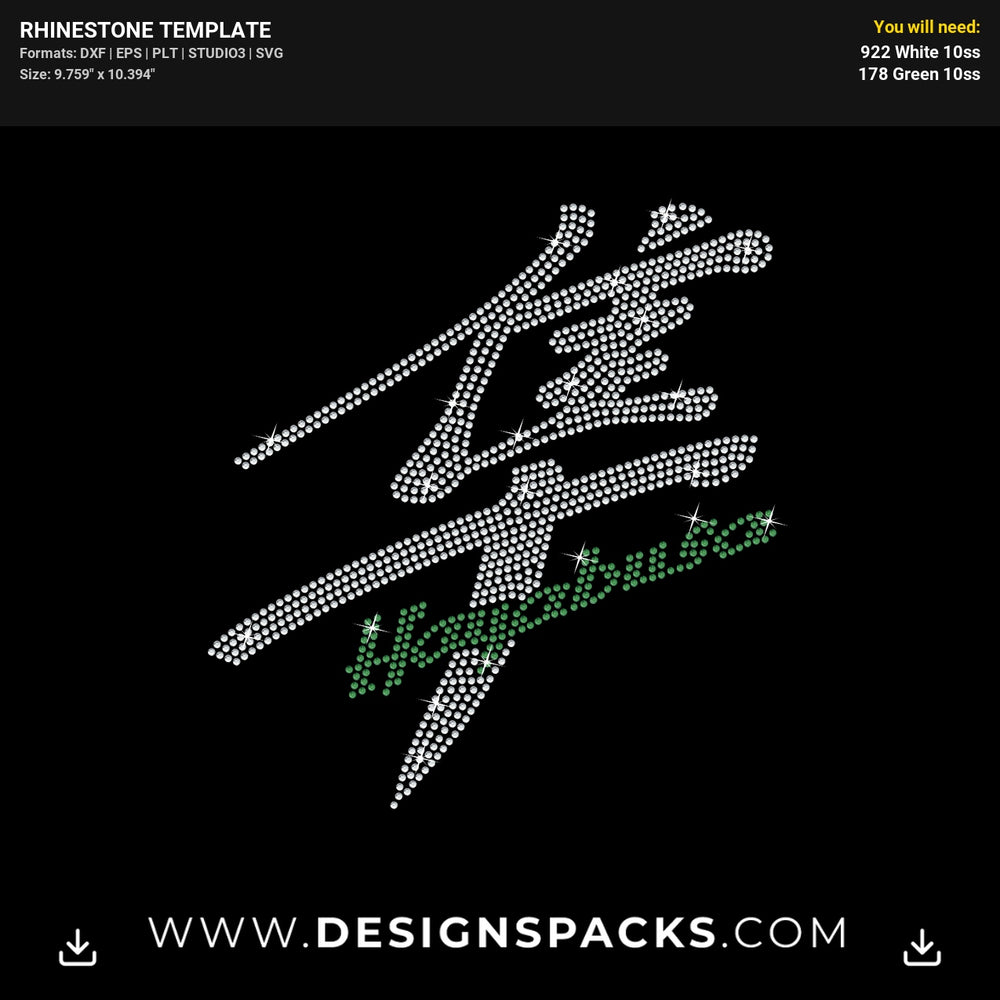 Hayabusa Suzuki Rhinestone Digital Template