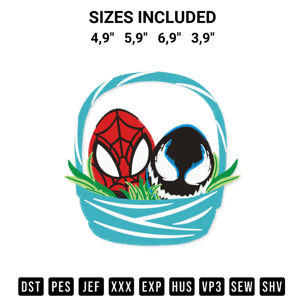 Transform your fabrics with the Spiderman Venom Minimal Logo Embroidery Design embroidery design. Instant access to premium digitized patterns at Designspacks.com. Available sizes: 4,9", 5,9", 6,9", 3,9".