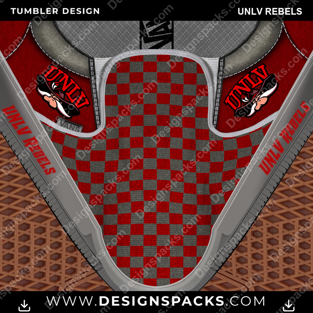 College Sport Vans Classic UNLV Rebels Tumbler Digital Wrap Design