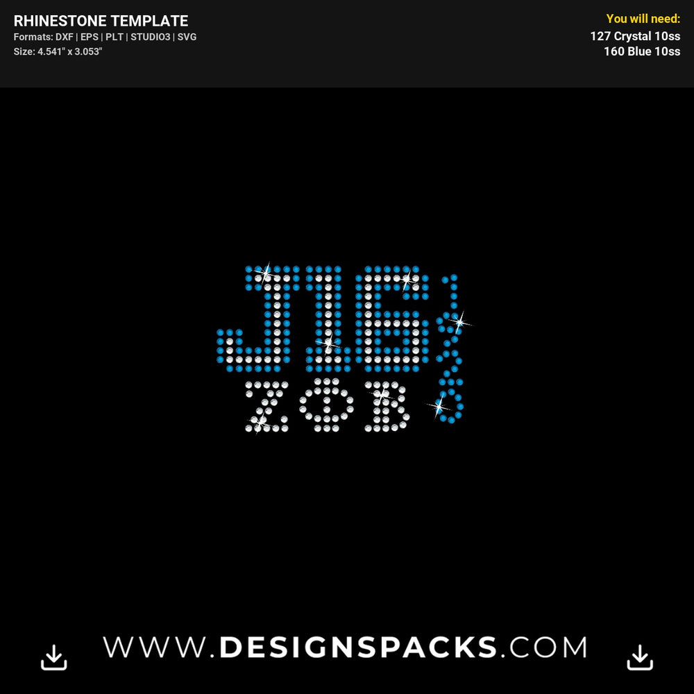 J16 Zeta Phi Beta Mask Rhinestone Digital Template