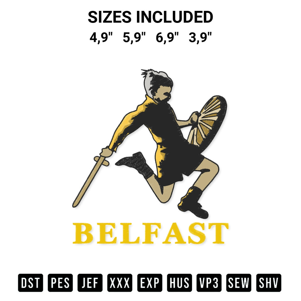 Looking for the perfect pattern? Download the Belfast Movie 2021 Logo Embroidery Design embroidery design today at Designspacks.com. Crisp, clean stitching guaranteed. Available sizes: 4,9", 5,9", 6,9", 3,9".