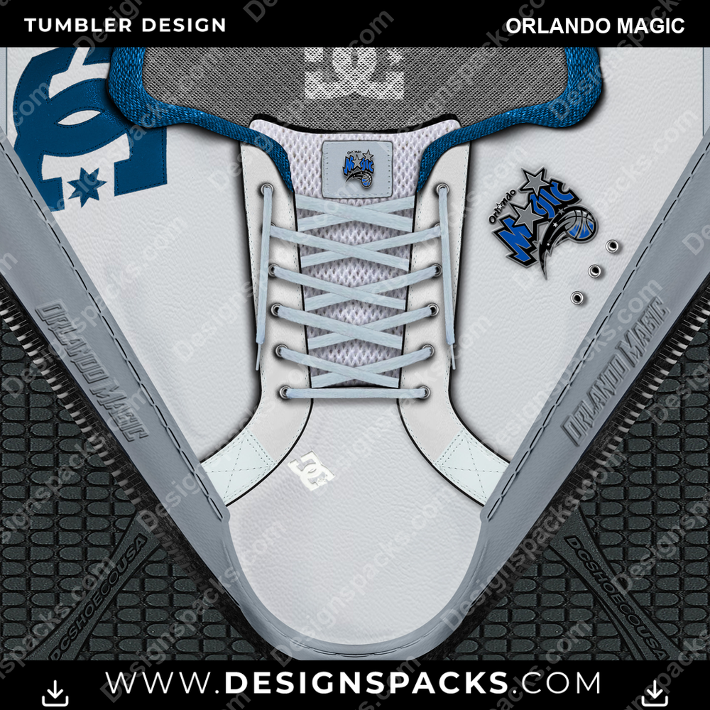 Basketball DC Sneaker Orlando Magic Tumbler Digital Wrap Design