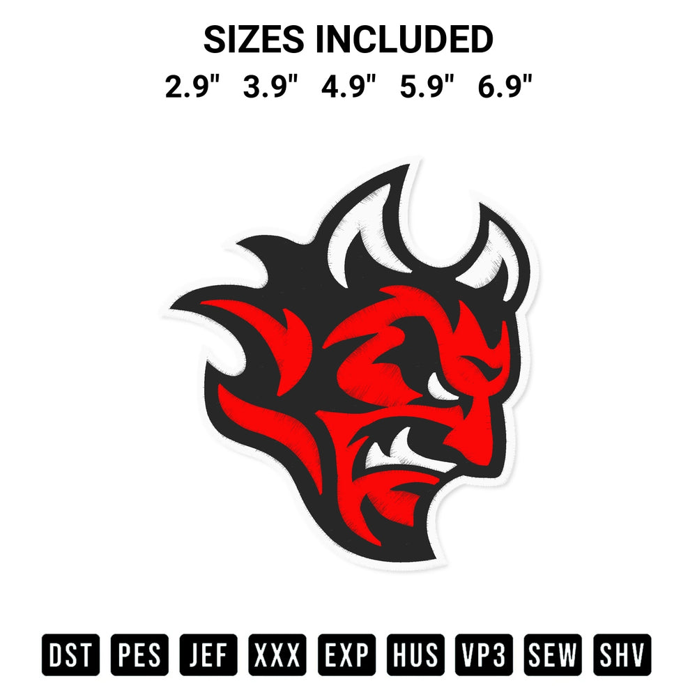 Get the Cardiff Devils Logo Embroidery Design embroidery design for your custom crafts! Premium digitized files available for instant download at Designspacks.com. Available sizes: 2.9", 3.9", 4.9", 5.9", 6.9".