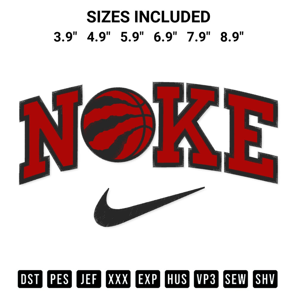 Elevate your next project with our Nike Toronto Raptors Embroidery Design embroidery file. Shop high-quality digital patterns instantly at Designspacks.com. Available sizes: 3.9", 4.9", 5.9", 6.9", 7.9", 8.9".