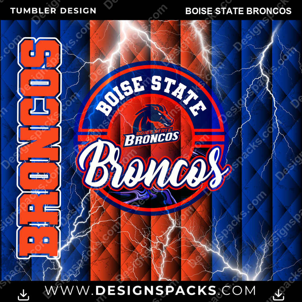 College Sport Diamond Boise State Broncos NCAA College Sport Tumbler Digital Wrap Design Download