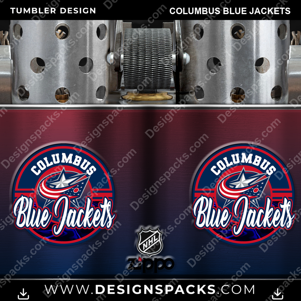 Ice Hockey Zippo Lighter Columbus Blue Jackets NHL Hockey Tumbler Digital Wrap Design Download