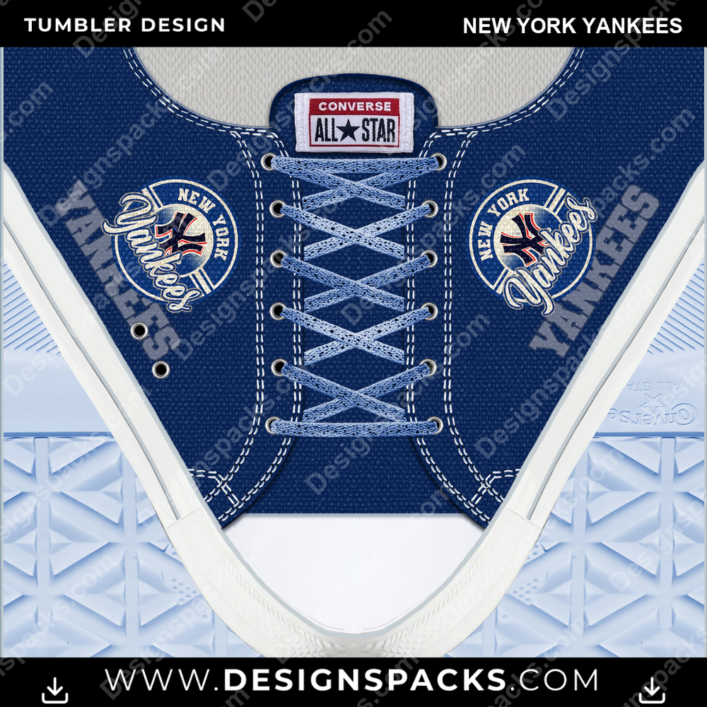 Baseball Converse New York Yankees Tumbler Digitales Wrap-Design
